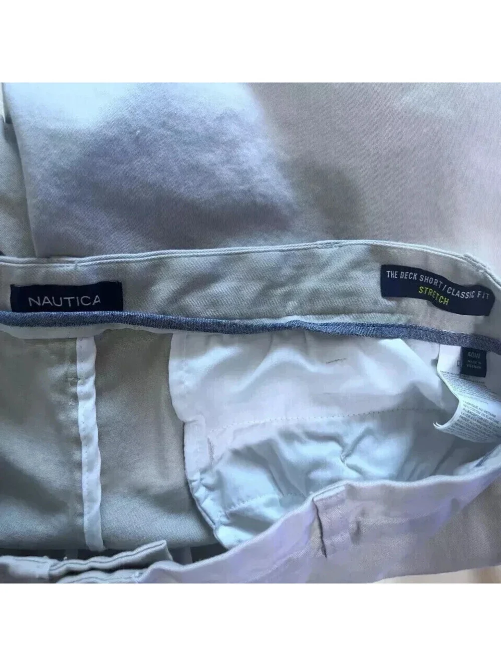 NWT Nautica Deck Chino Shorts Men's Size 40 Khaki 8 1/2
